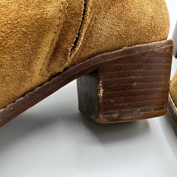Madewell Sz 6.5 The Hailie Equestrian Brown Suede Boot Western Boho - Picture 15 of 16